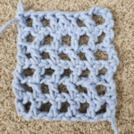mesh stitch crochet sample