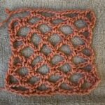 diamond mesh crochet stitch