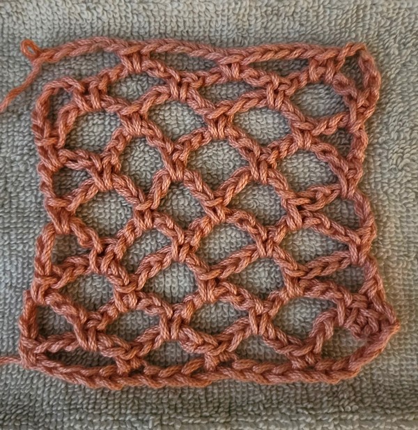 diamond mesh crochet stitch