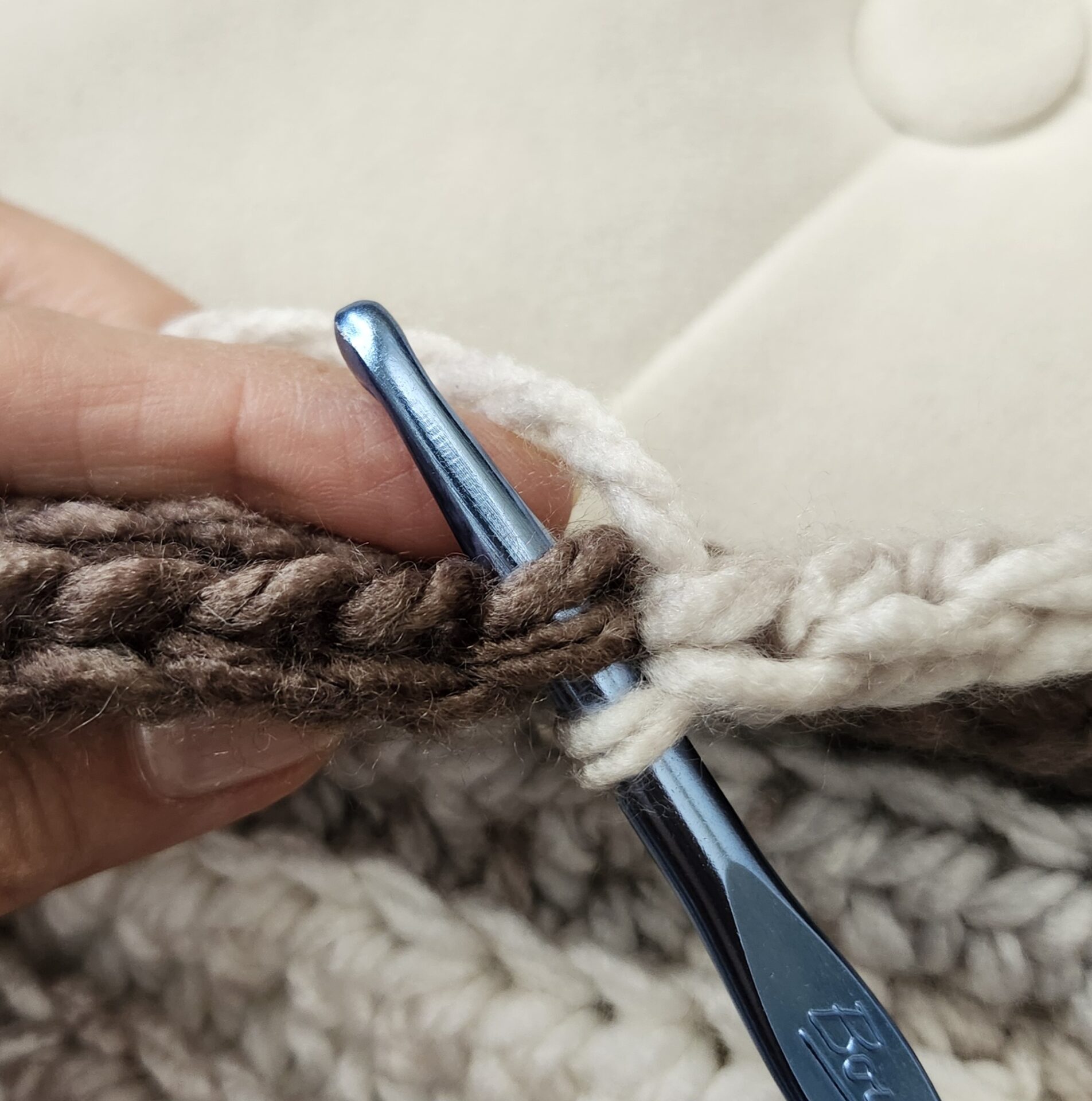 crochet - both loops
