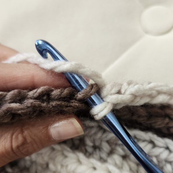 crochet back loop only