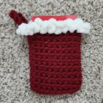 Crochet holiday gift card holder